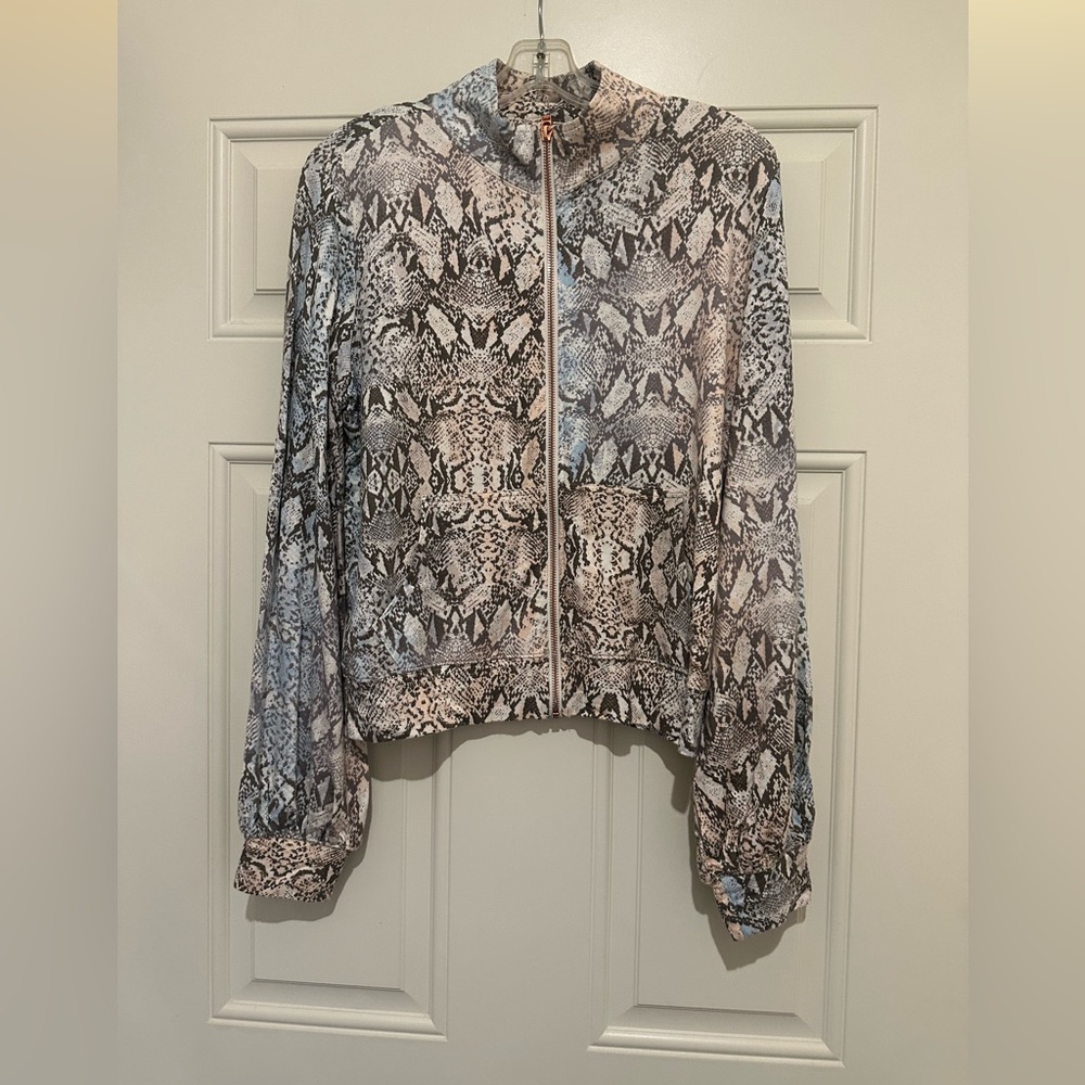 Skinny Girl Snake Print Jacket